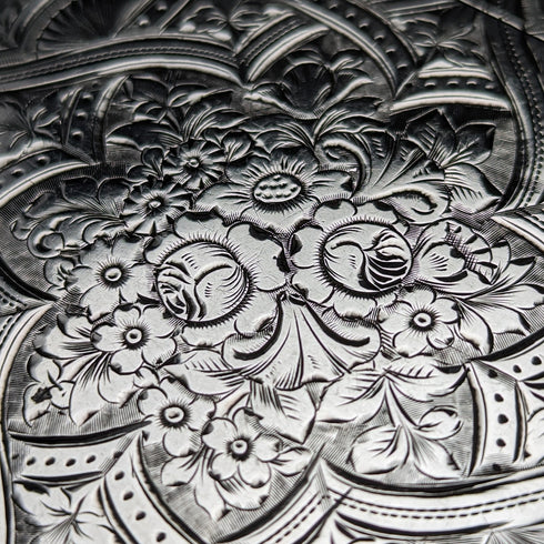 1898 British Antique Sterling Silver Card Case 75g Saunders and Shepherd